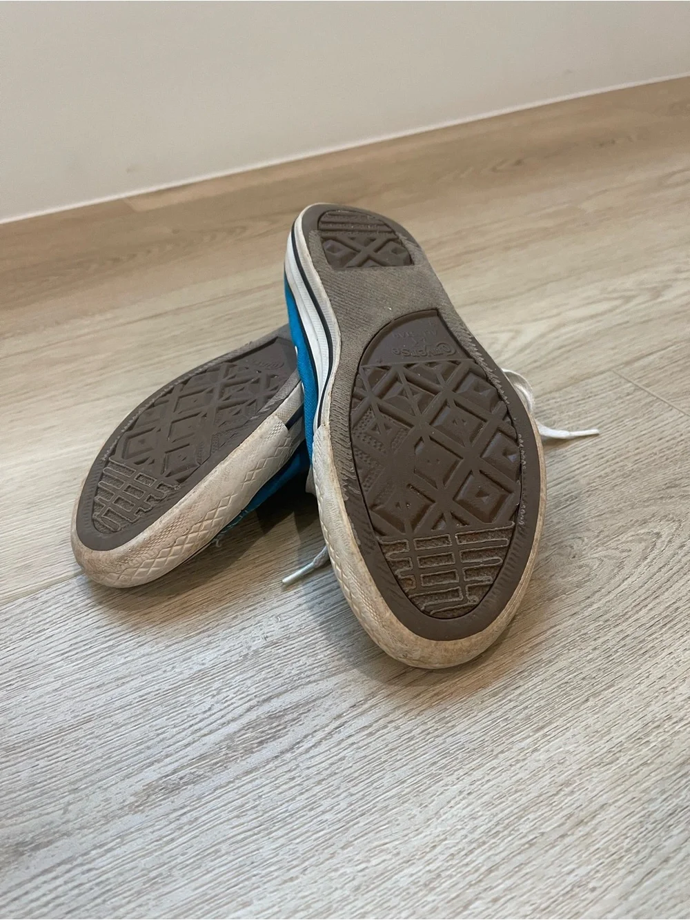 Converse Kids Blue Turquoise Canvas Low-Top Sneakers Chuck Taylor